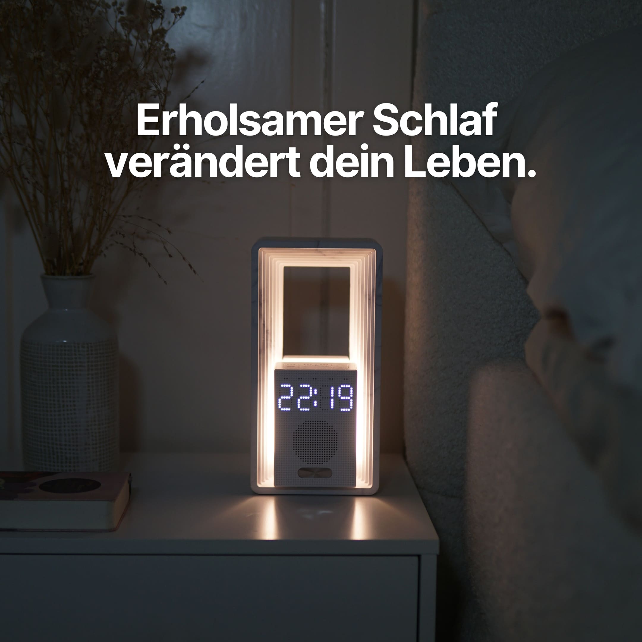 Réveil lumineux Horizon – Édition limitée, lumière dimmable avec sons naturels