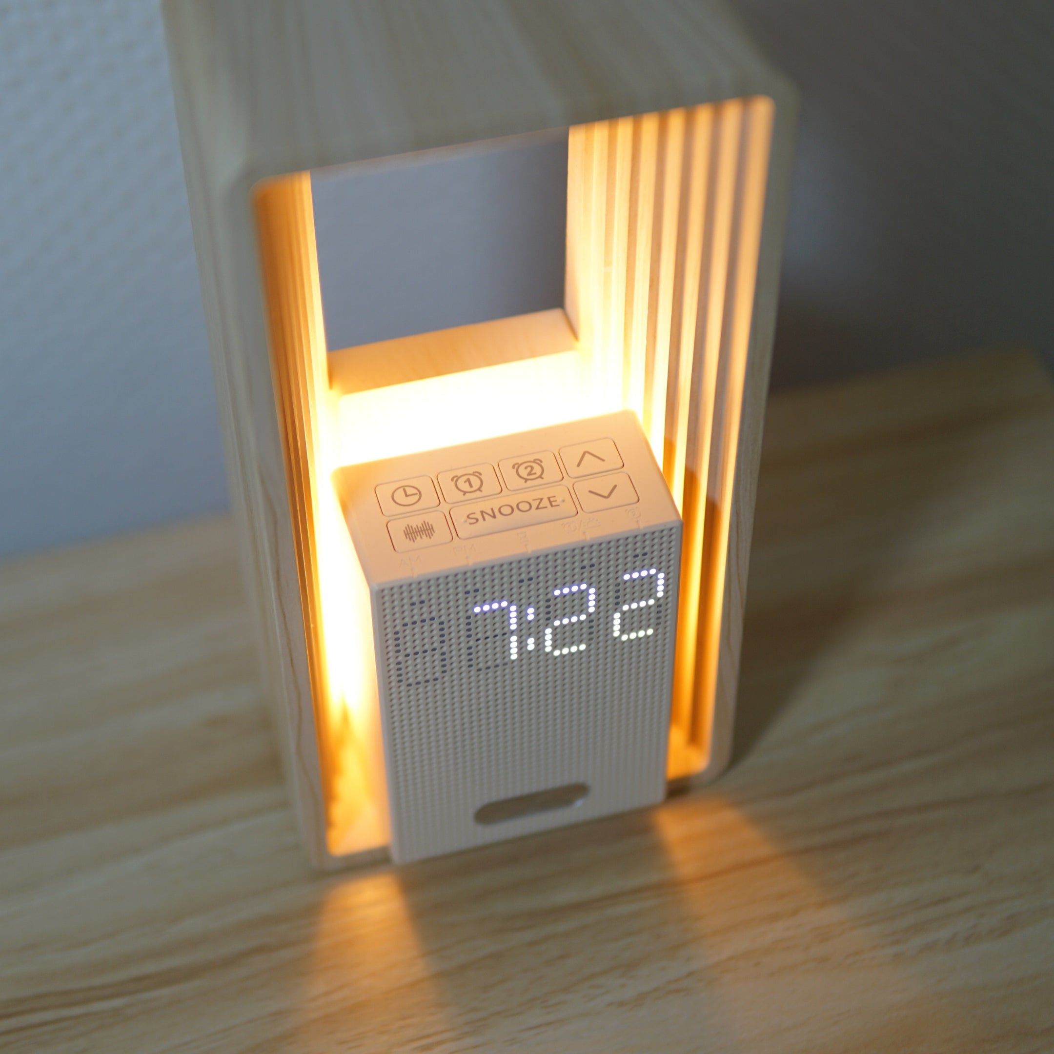 Réveil lumineux Horizon – Classic, lumière dimmable avec sons naturels