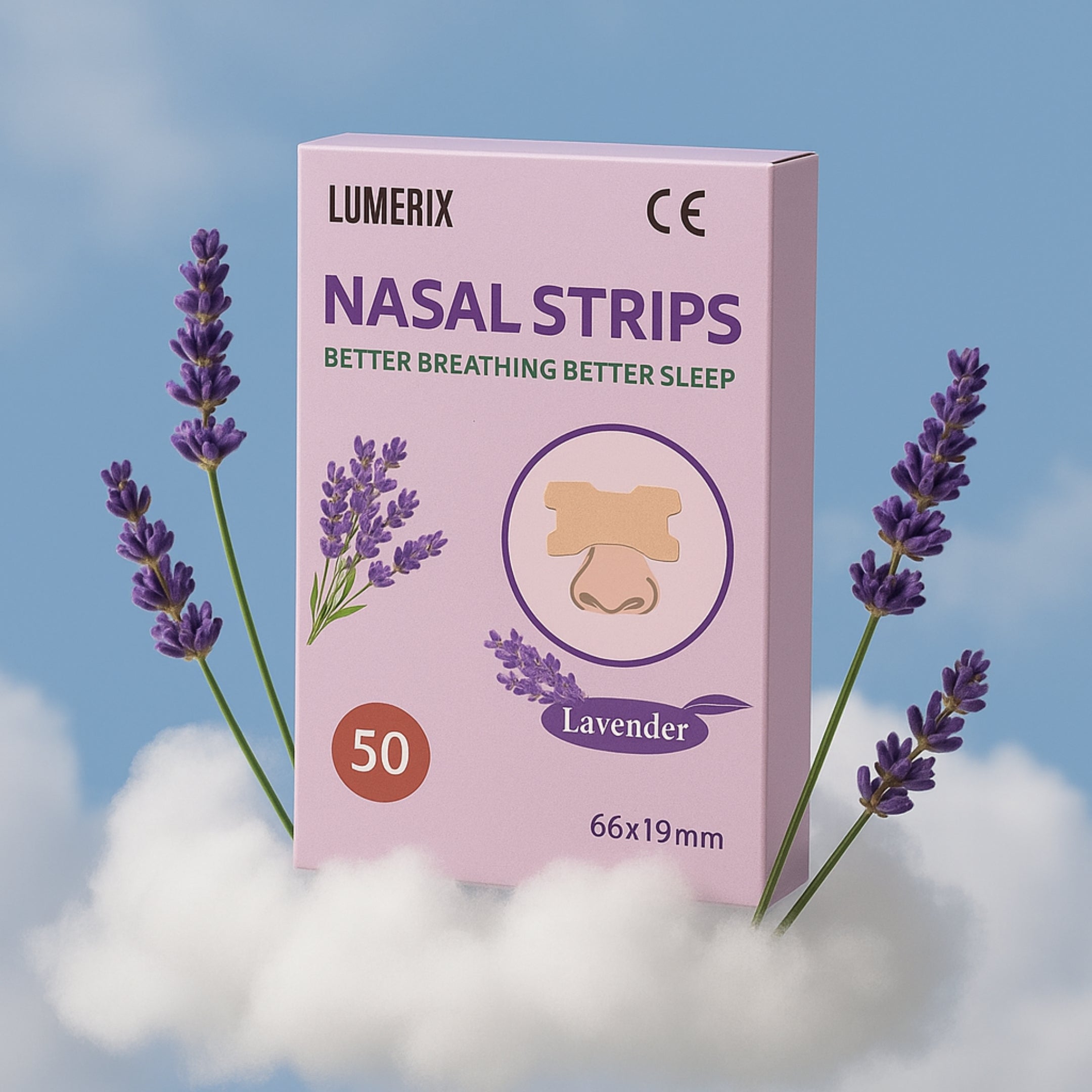 Nasenstrips mit Lavendel & Minze – Bessere Atmung, ruhiger Schlaf & weniger Schnarchen