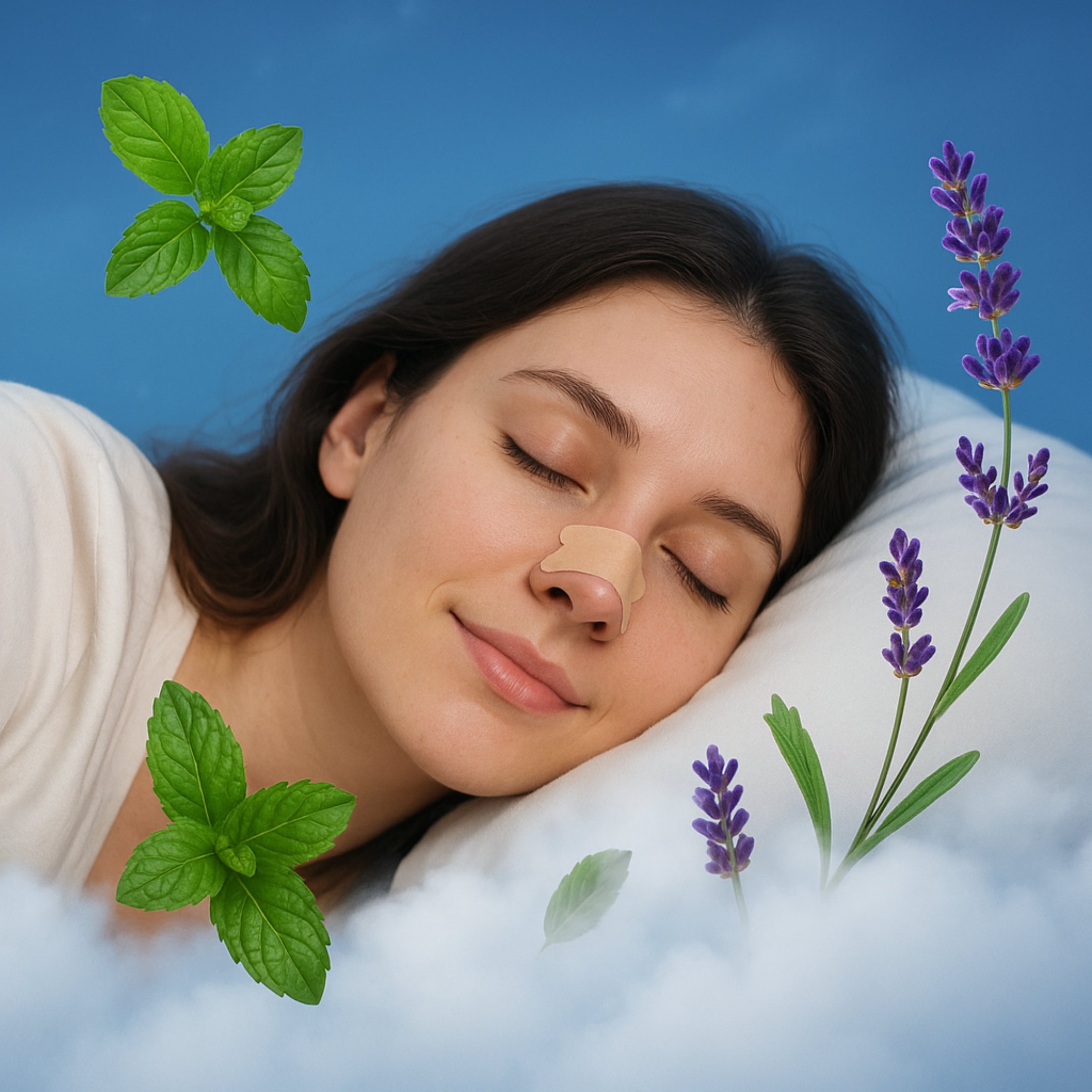 Nasenstrips mit Lavendel & Minze – Bessere Atmung, ruhiger Schlaf & weniger Schnarchen