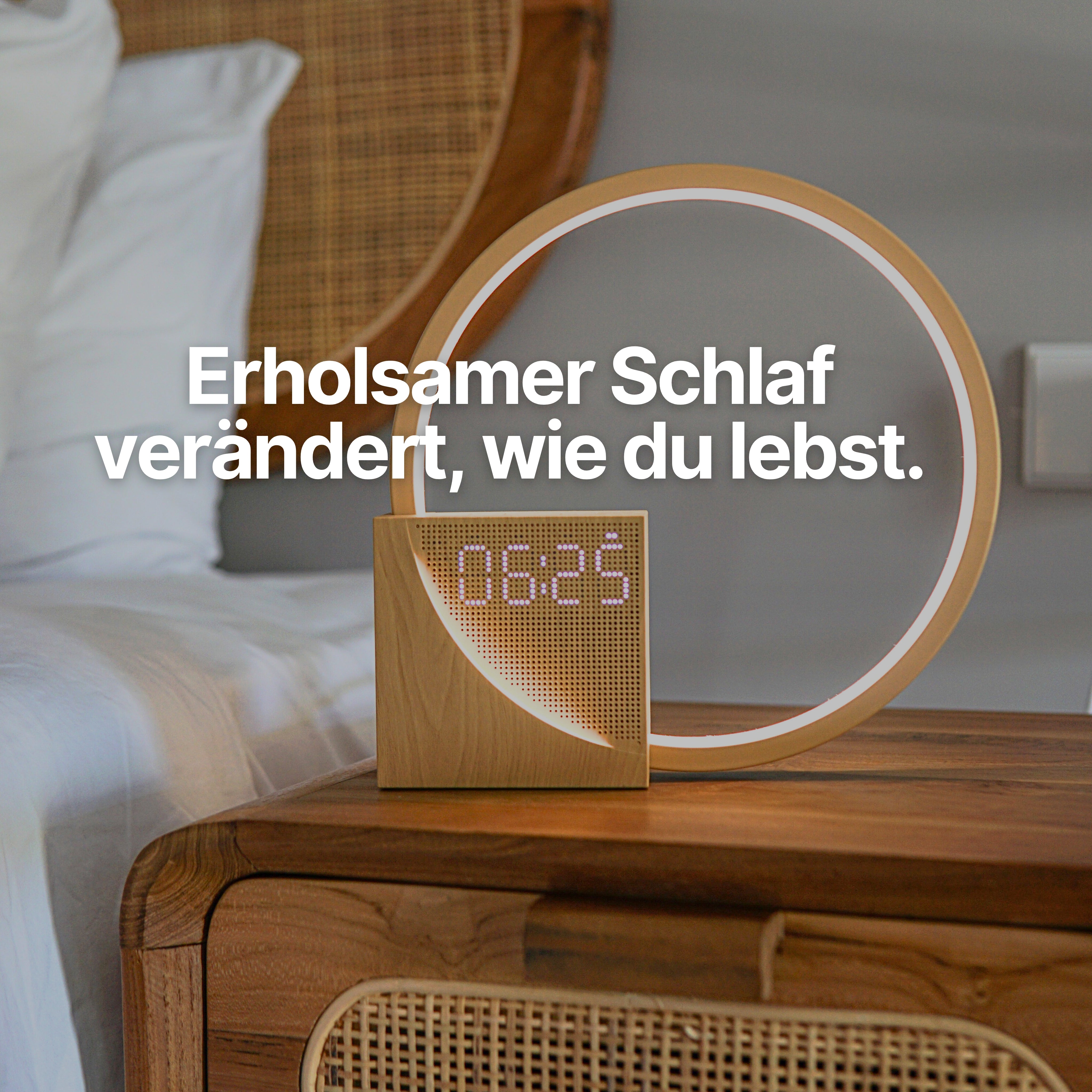 Rise & Shine Lichtwecker - Dimmbare Nachttischlampe für natürlichen Schlaf