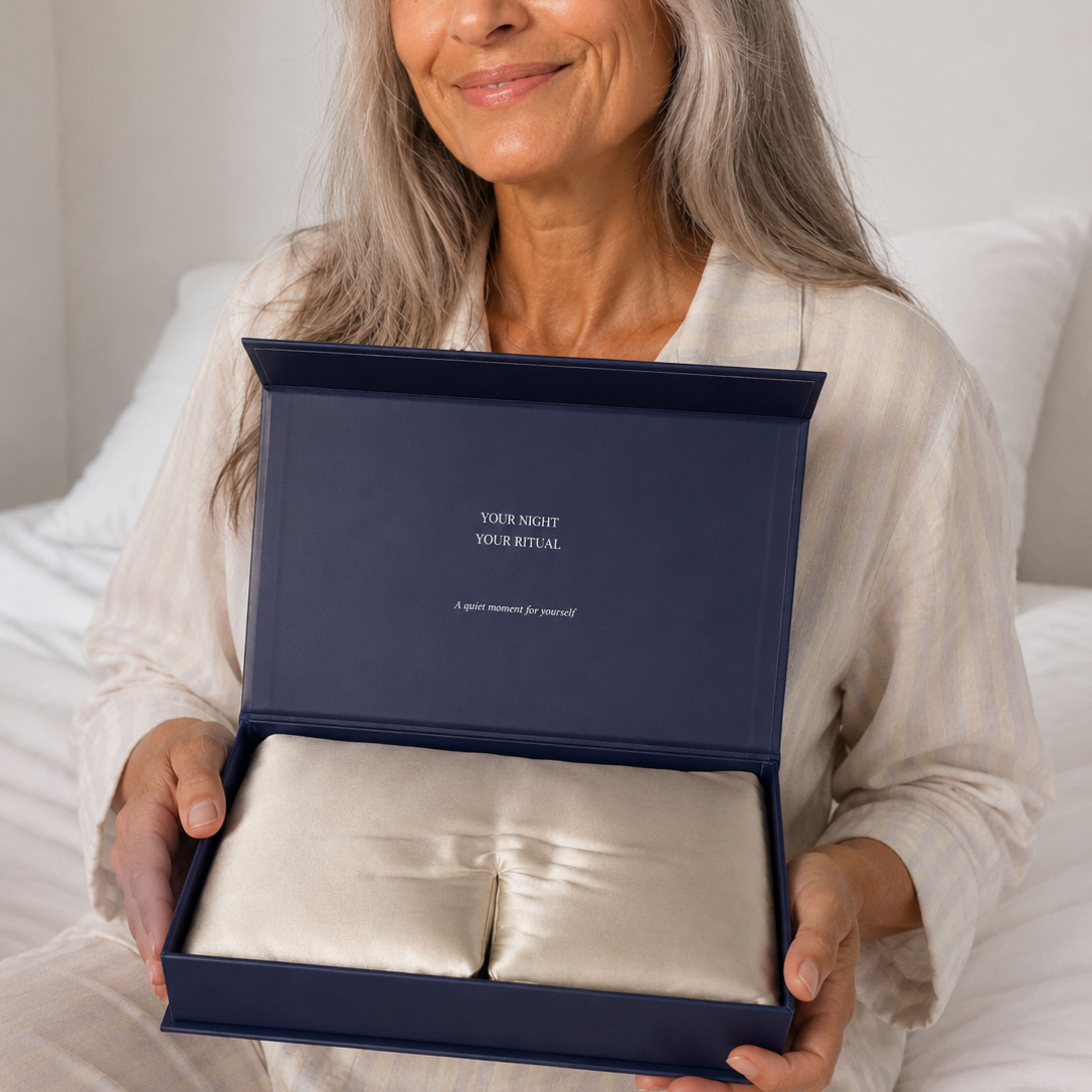 SLEEP RITUAL Seidenschlafmaske – 100 % Maulbeerseide für erholsame Nächte