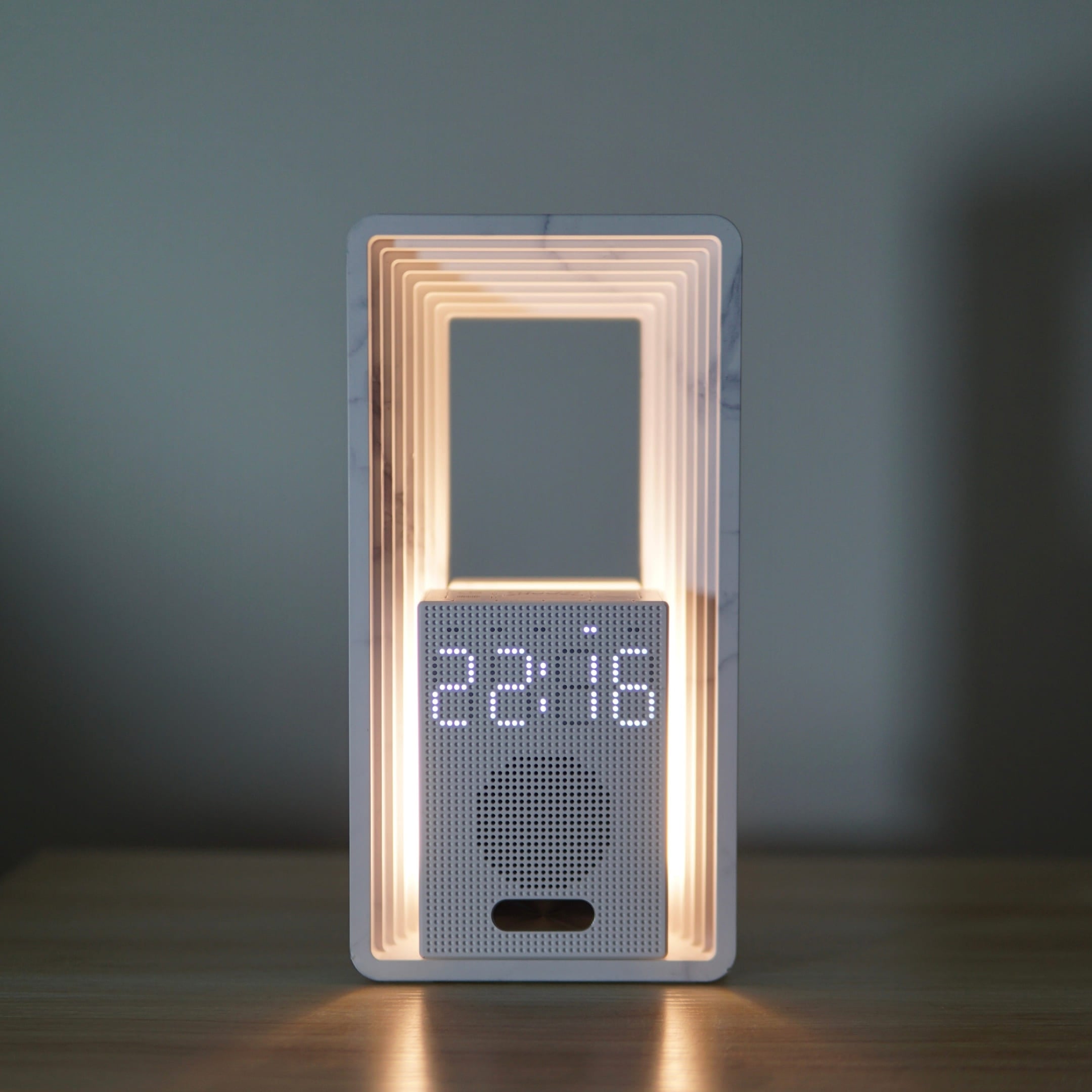 HORIZON Limited Edition – Lichtwecker in Marmoroptik mit Sonnenaufgang & Naturklängen
