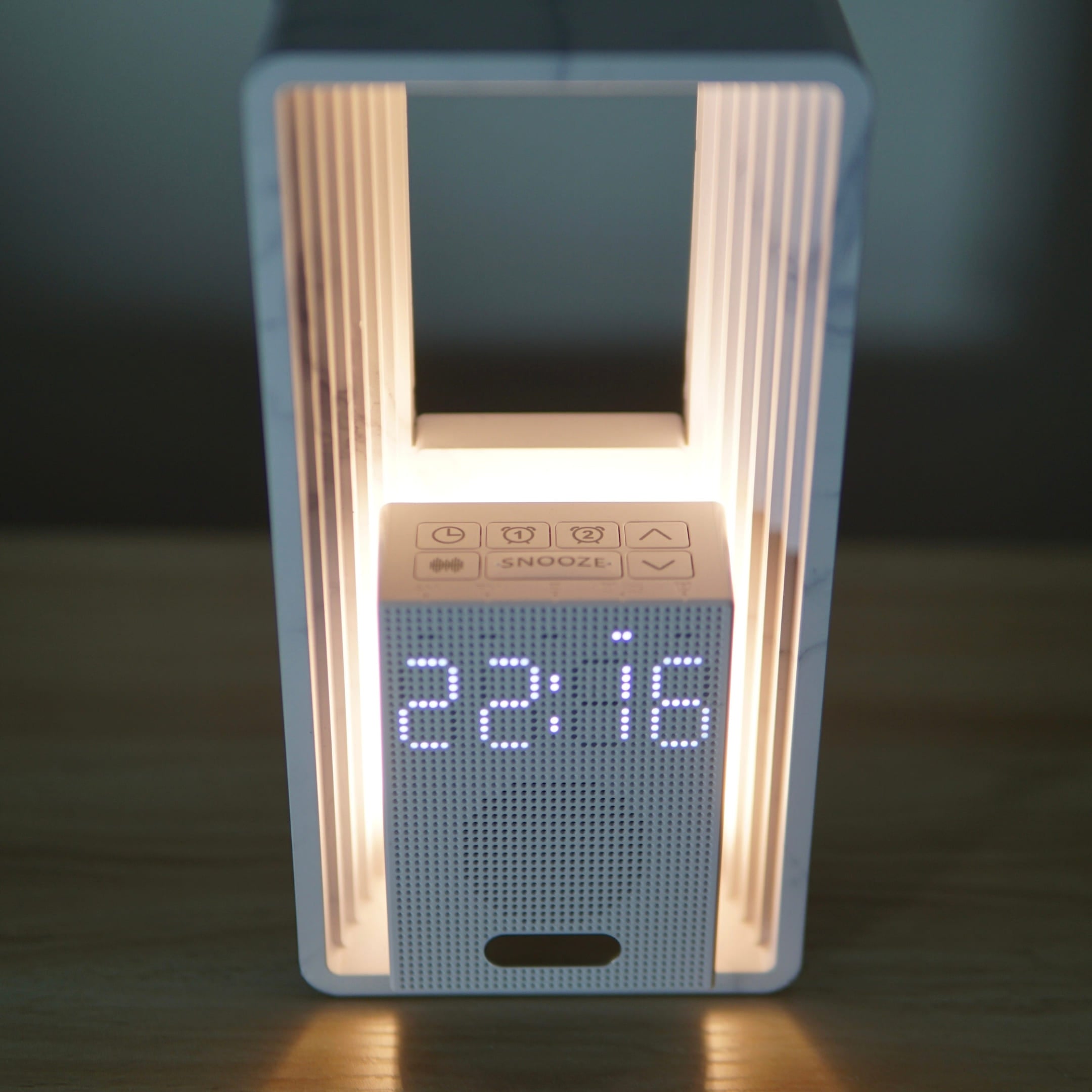 HORIZON Limited Edition – Lichtwecker in Marmoroptik mit Sonnenaufgang & Naturklängen