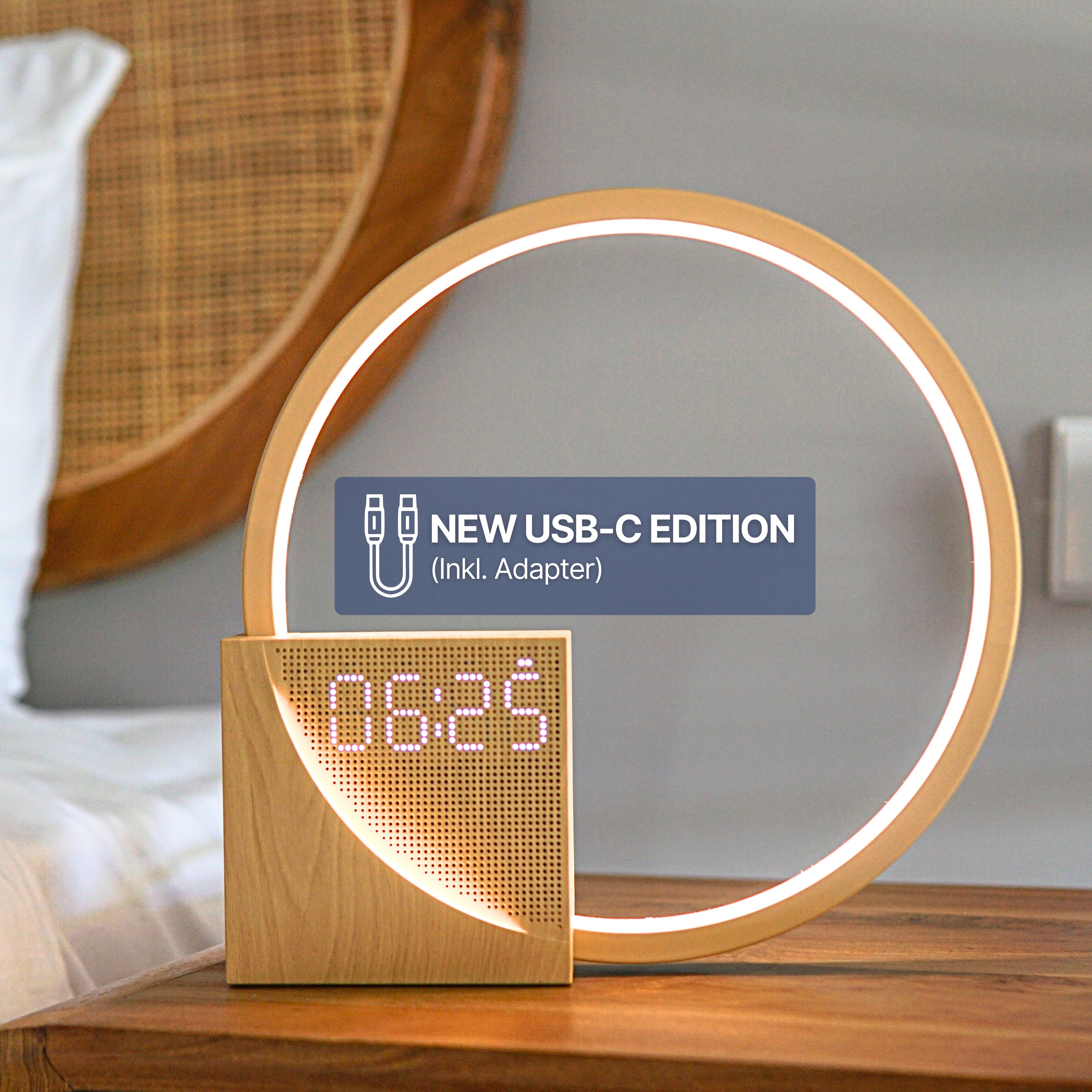 Rise & Shine Lichtwecker - Dimmbare Nachttischlampe für natürlichen Schlaf