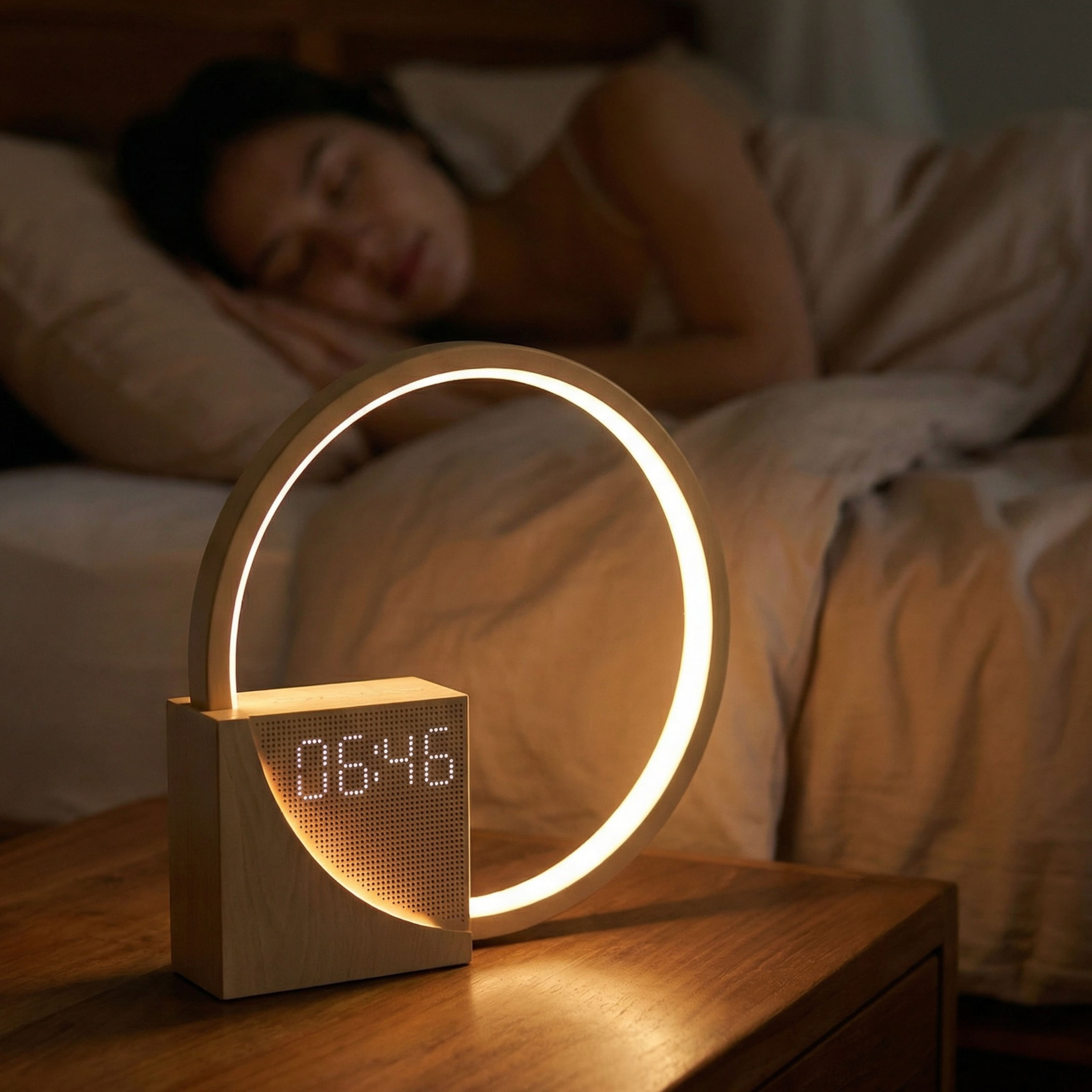Rise & Shine Réveil Lumineux – Lampe de chevet dimmable pour un sommeil naturel