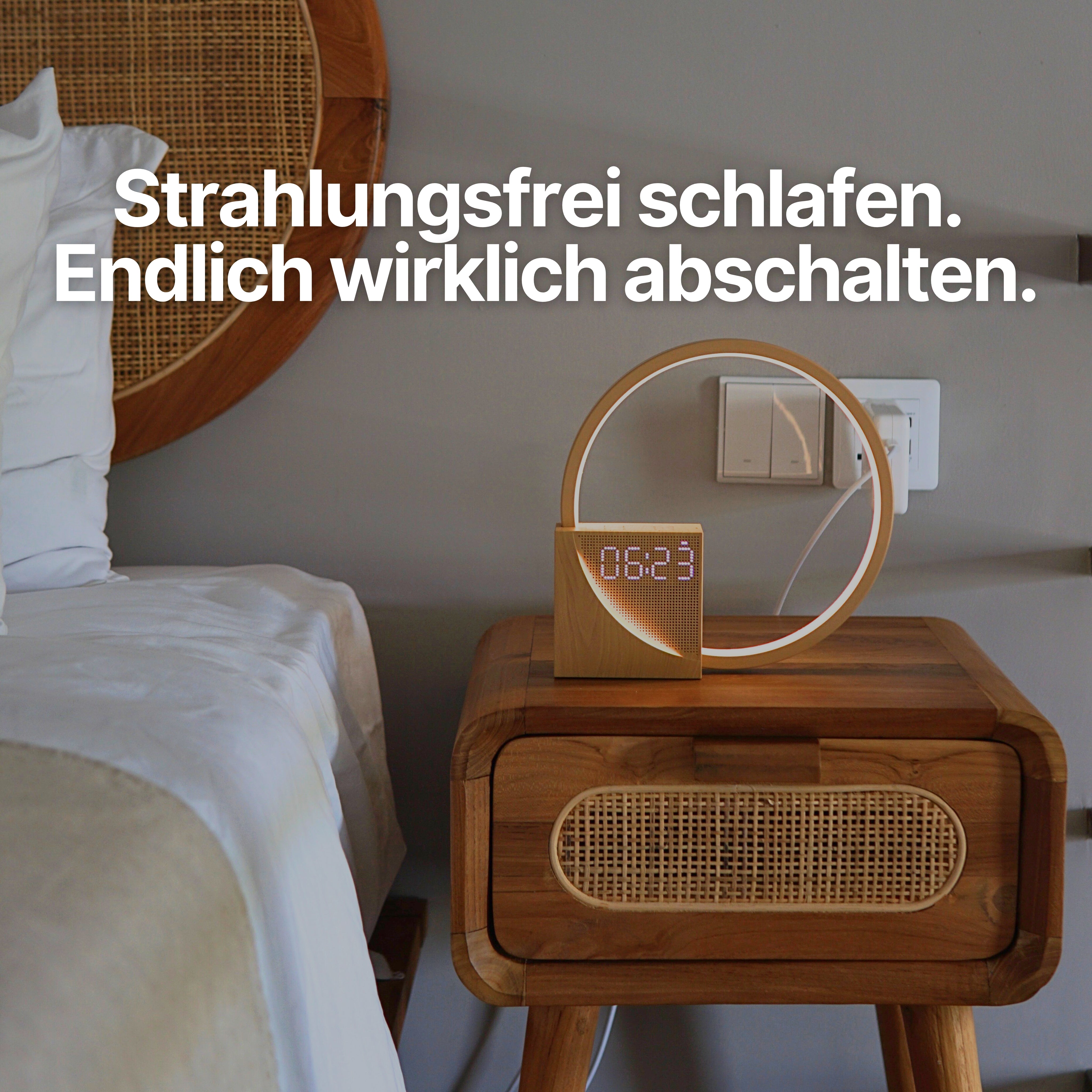 Rise & Shine Lichtwecker - Dimmbare Nachttischlampe für natürlichen Schlaf