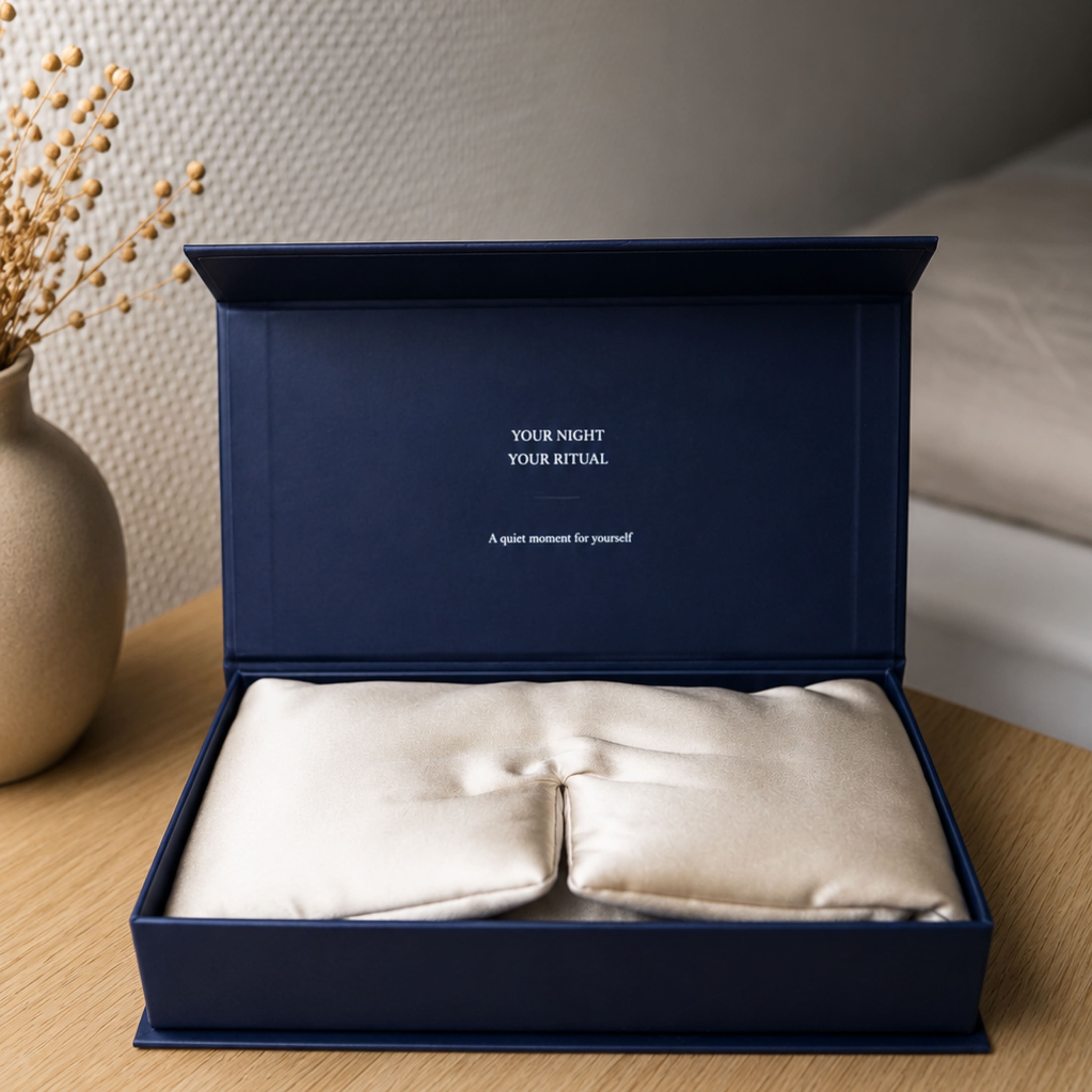 SLEEP RITUAL Seidenschlafmaske – 100 % Maulbeerseide für erholsame Nächte