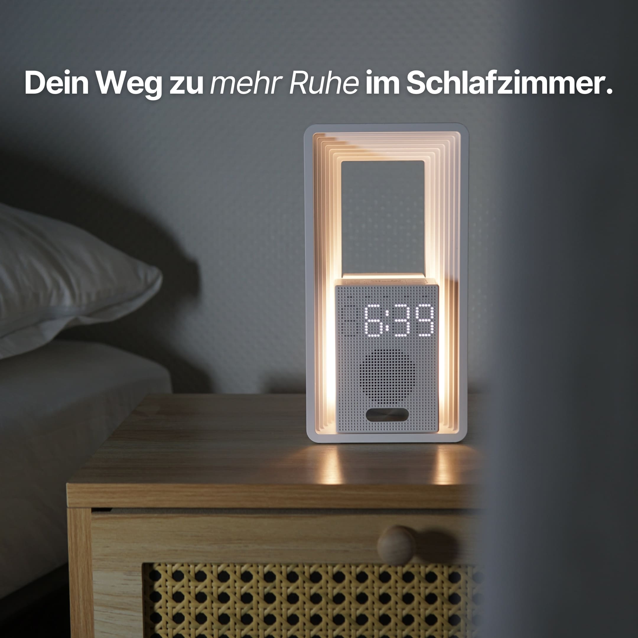 Lichtwecker im Schlafzimmer für mehr Ruhe, besseren Schlaf und weniger Ablenkung ohne Smartphone