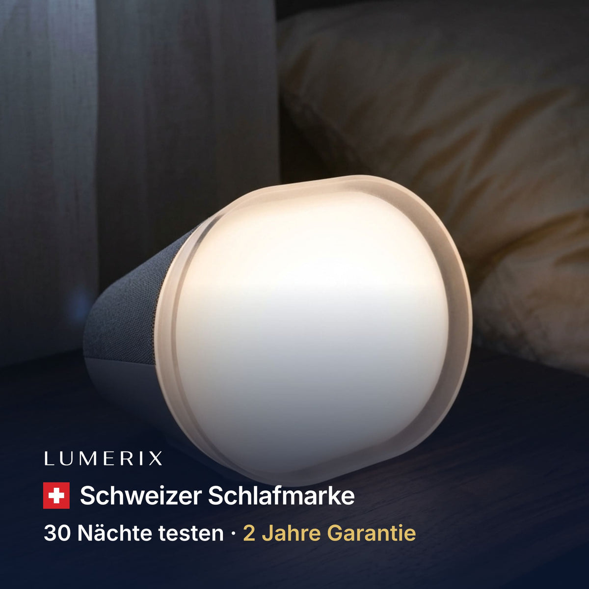 LUMERIX Schweizer Schlafmarke mit 30 Nächten Testzeit und 2 Jahren Garantie