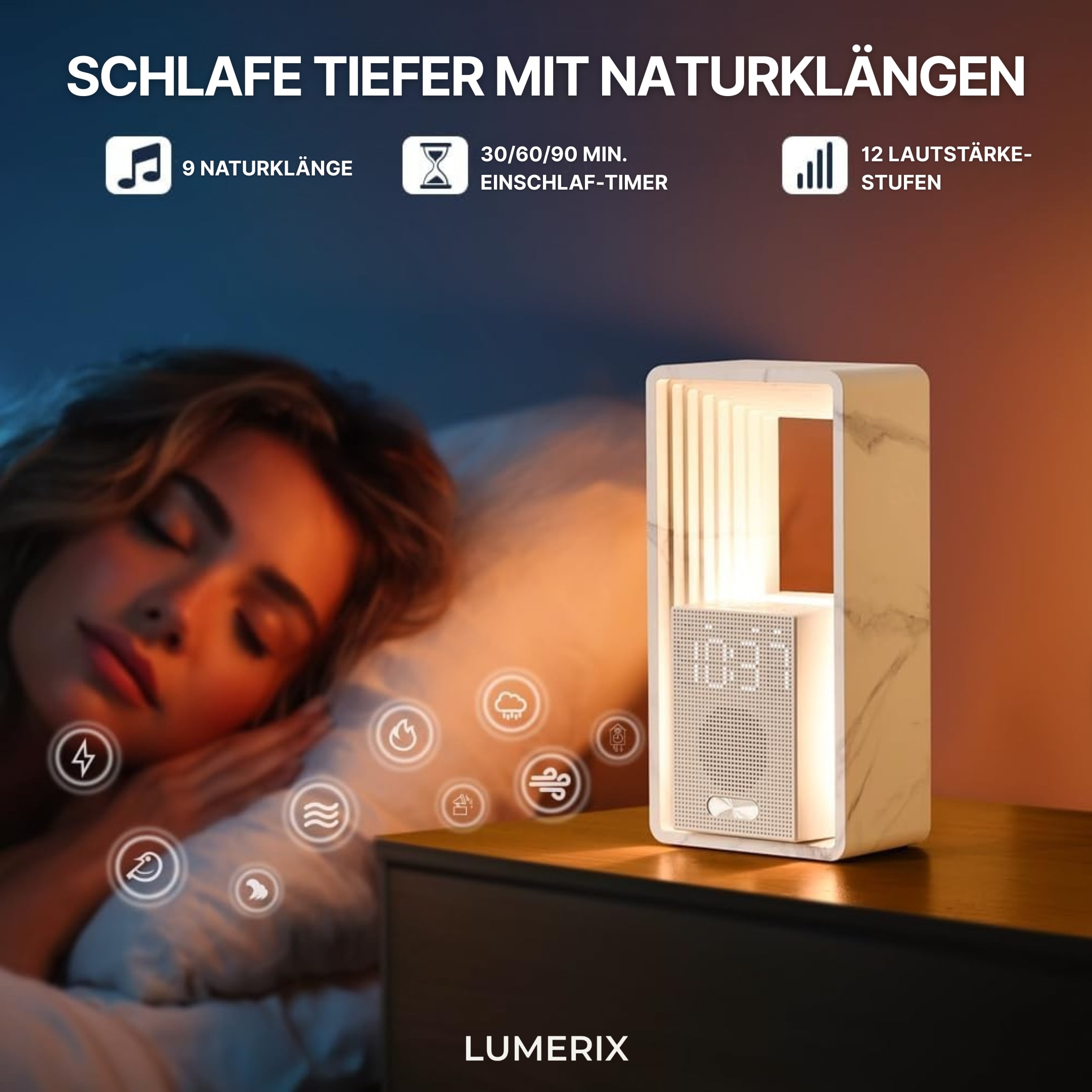 Horizon Lichtwecker – Limited Edition, dimmbar mit Naturklängen