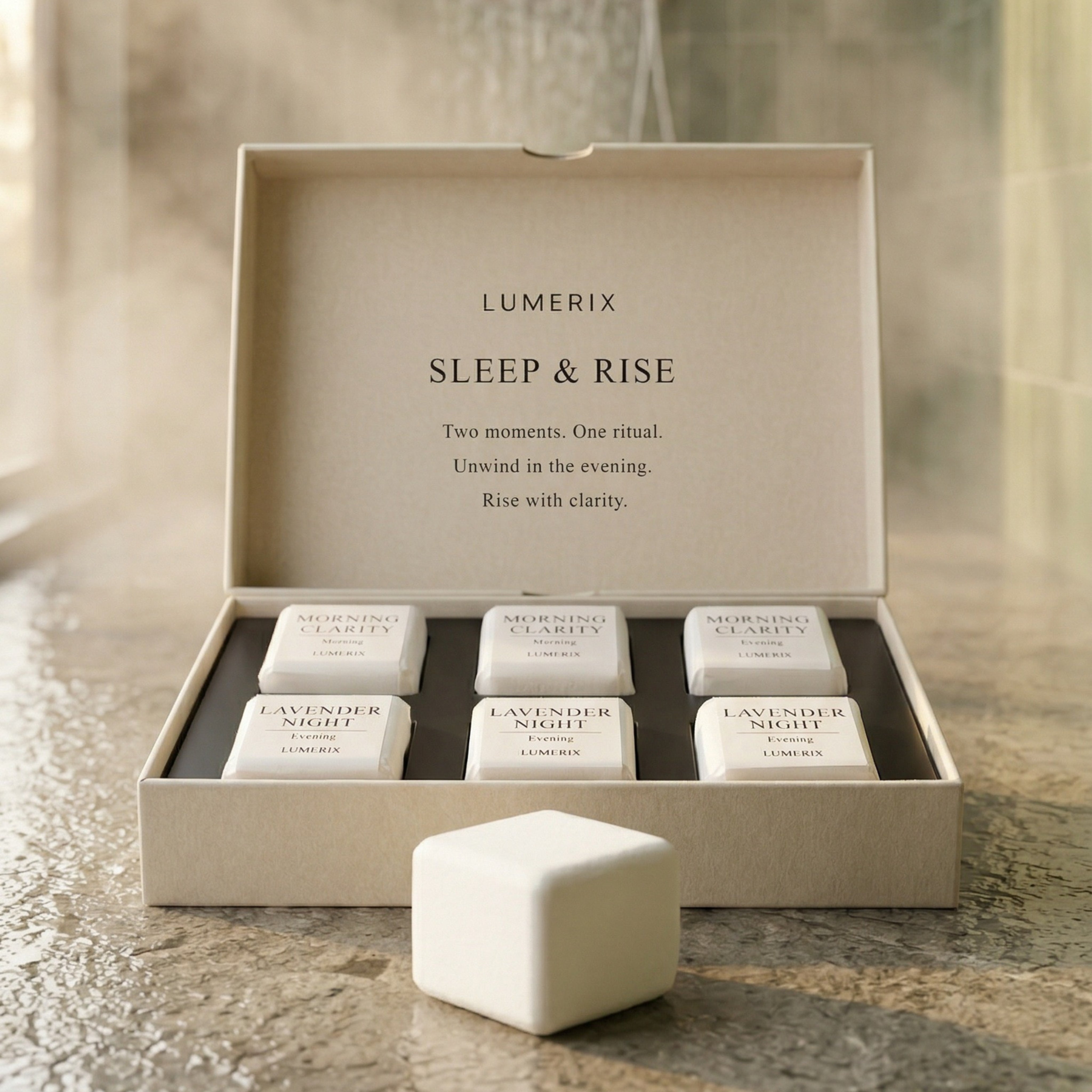 Sleep & Rise – Shower Steamer Set für Morgen & Abend