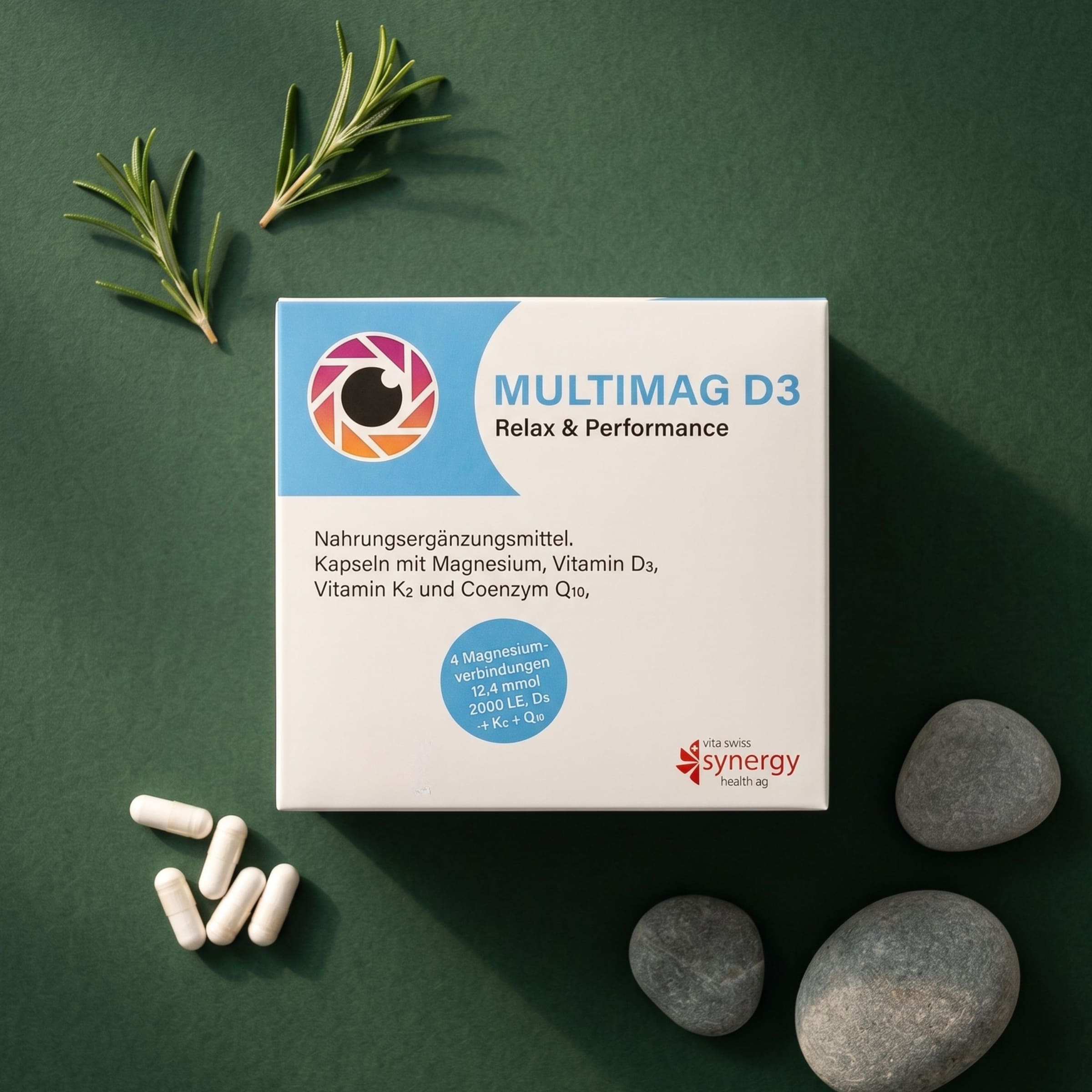 Multimag D3 (90 Kapsen) – Magnesium & Vitamin D3 für starke Nerven, Regeneration & erholsame Nächte