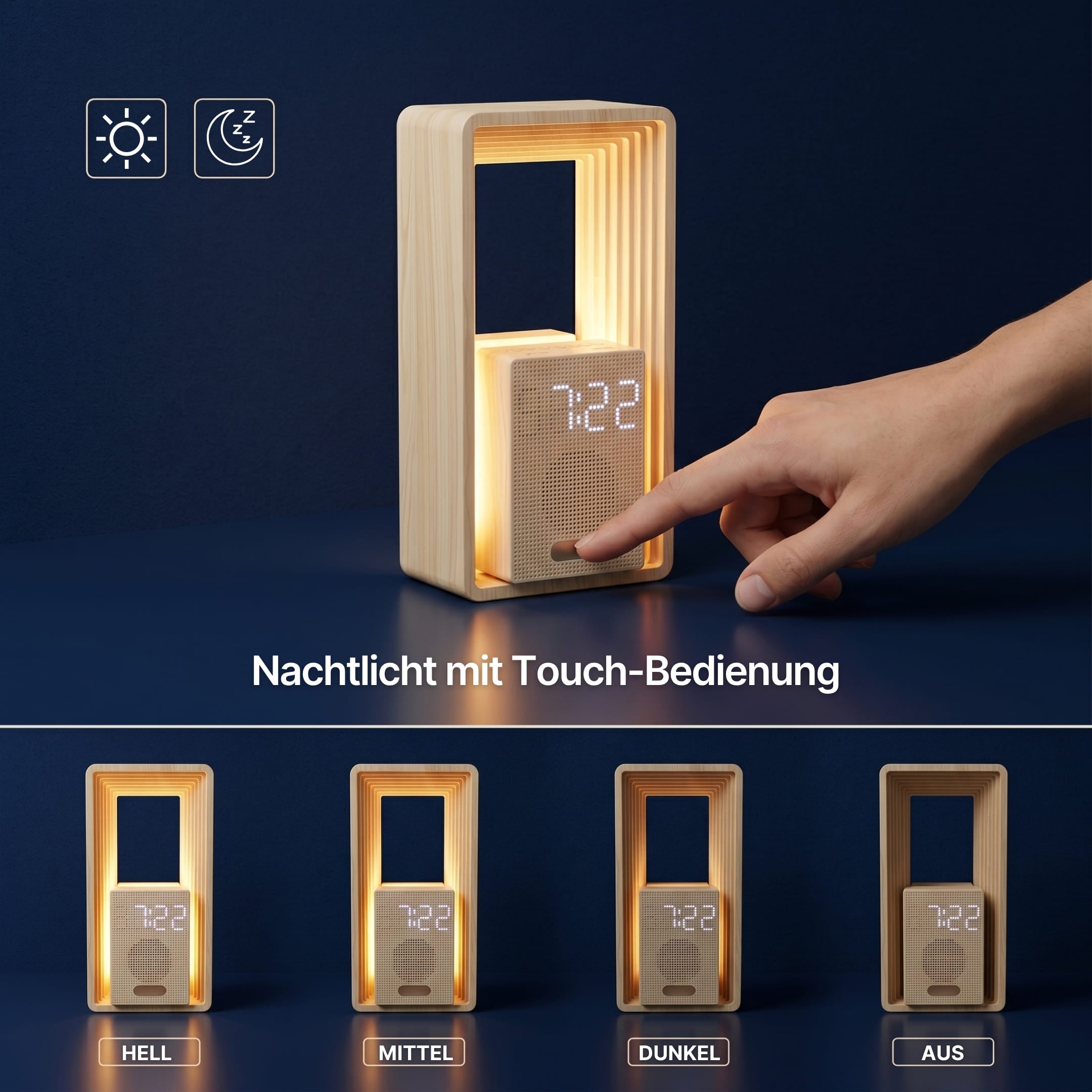 HORIZON – Lichtwecker mit Sonnenaufgang, Naturklängen & dimmbarem Licht