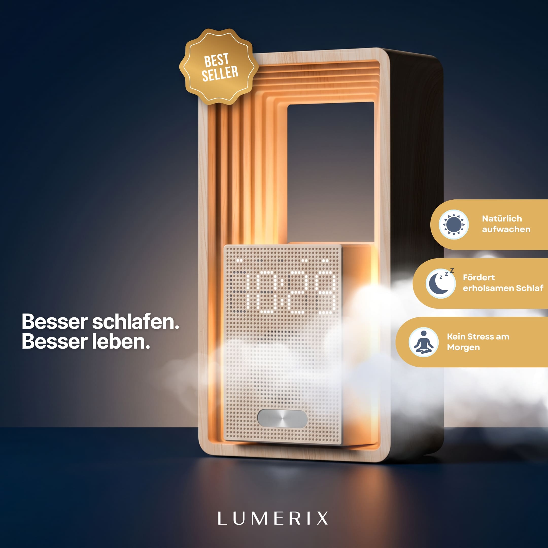Horizon – Sanfter Lichtwecker mit Naturklängen & dimmbarem Licht