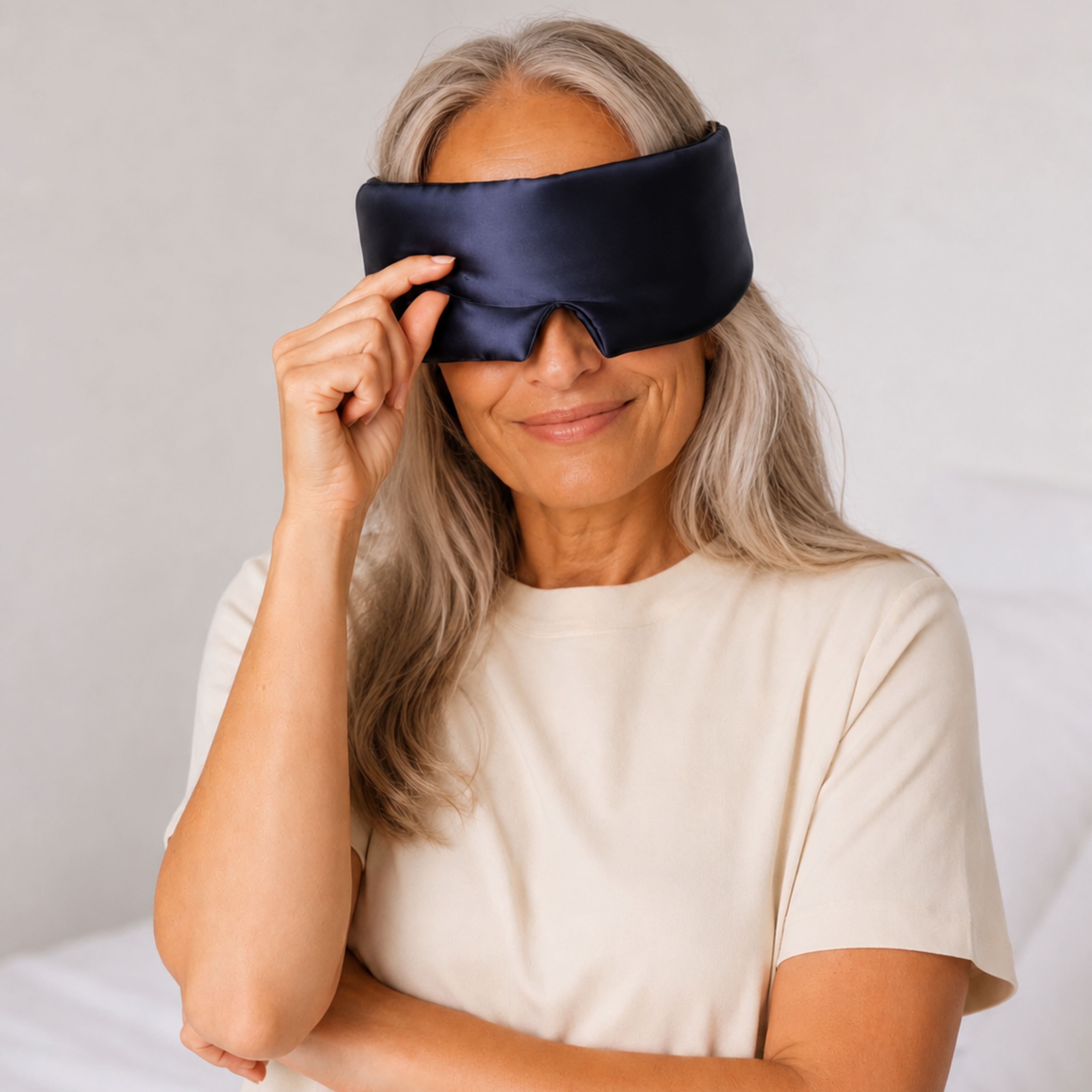 SLEEP RITUAL Seidenschlafmaske – 100 % Maulbeerseide für erholsame Nächte