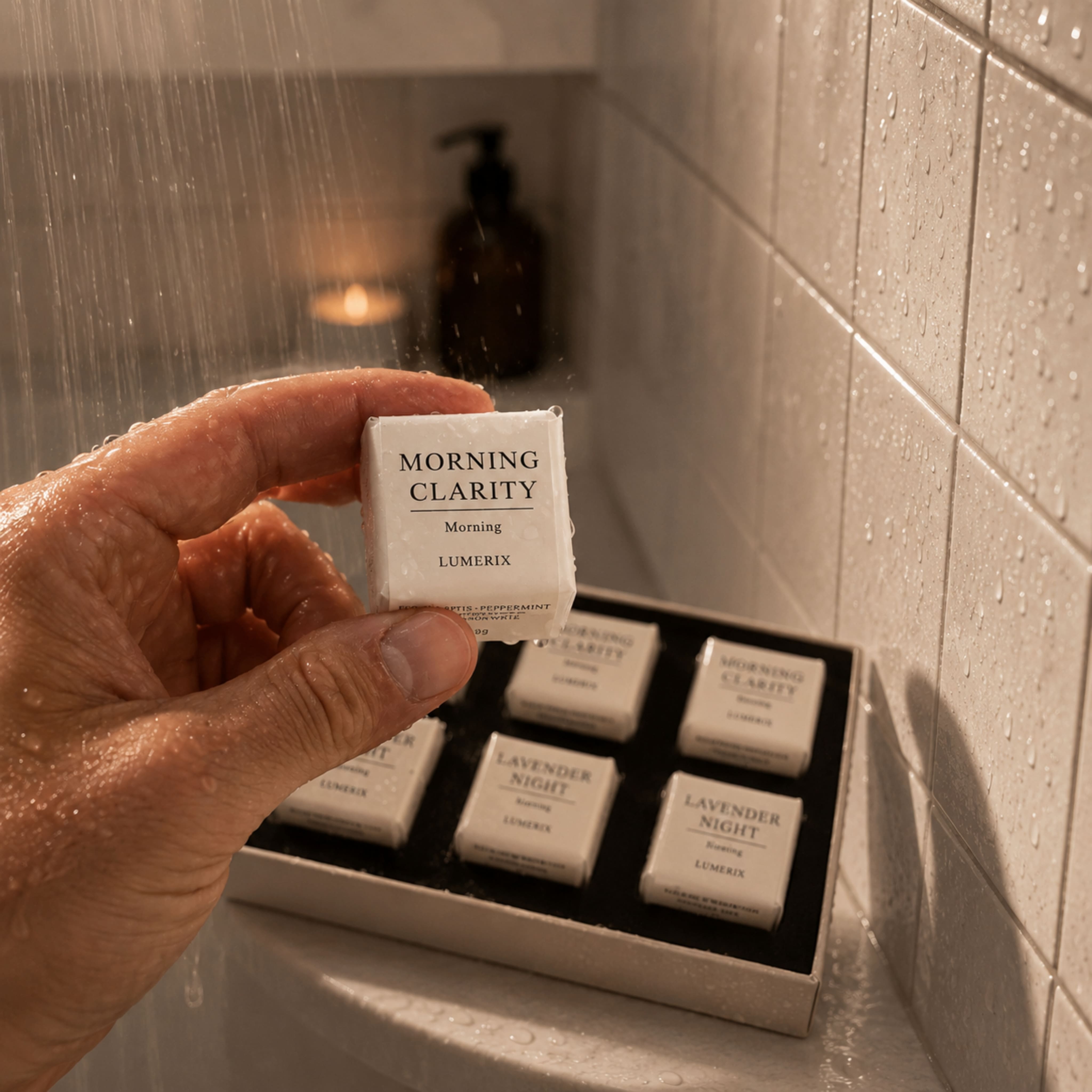 Sleep & Rise – Set de Shower Steamers pour le matin et le soir