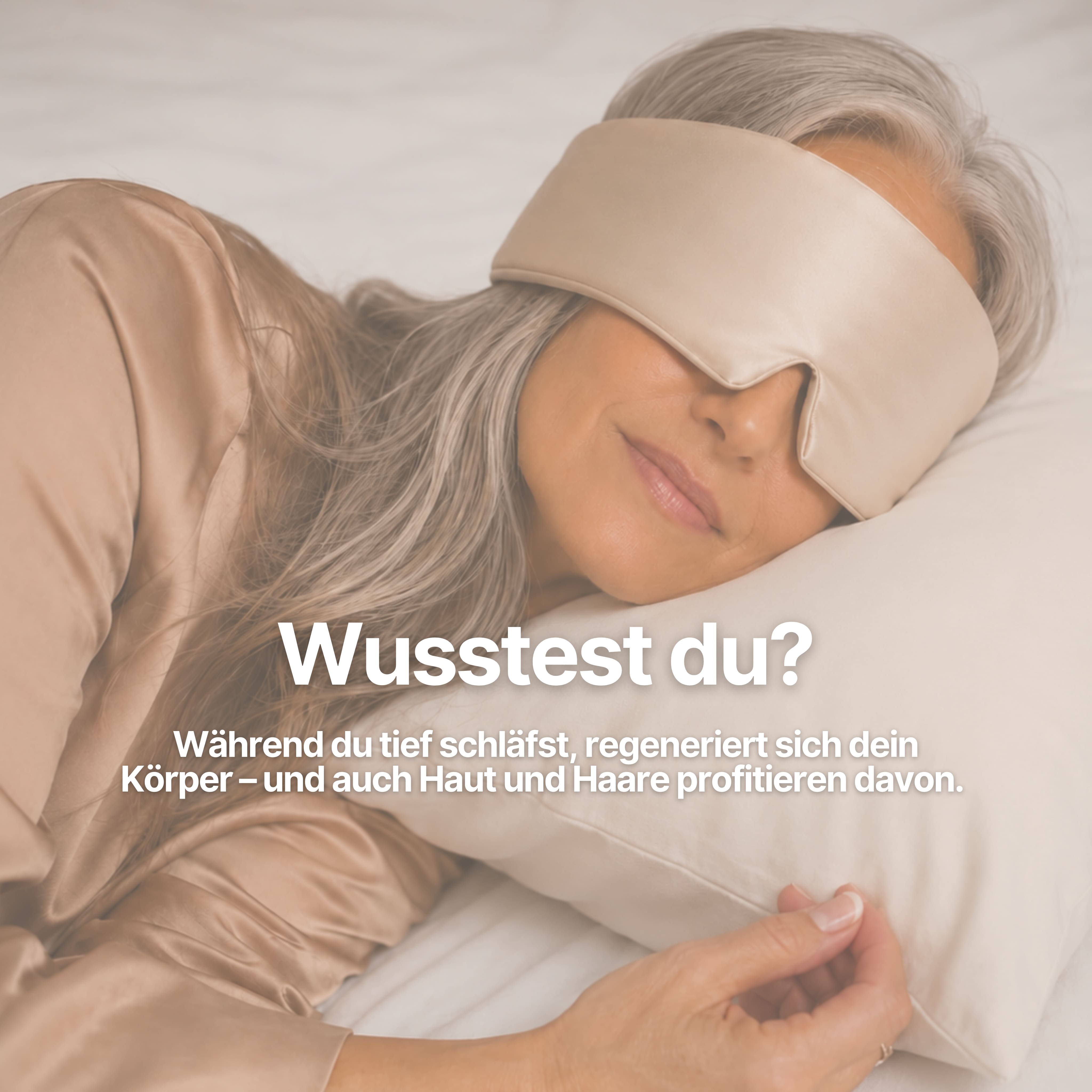 SLEEP RITUAL Seidenschlafmaske – 100 % Maulbeerseide für erholsame Nächte