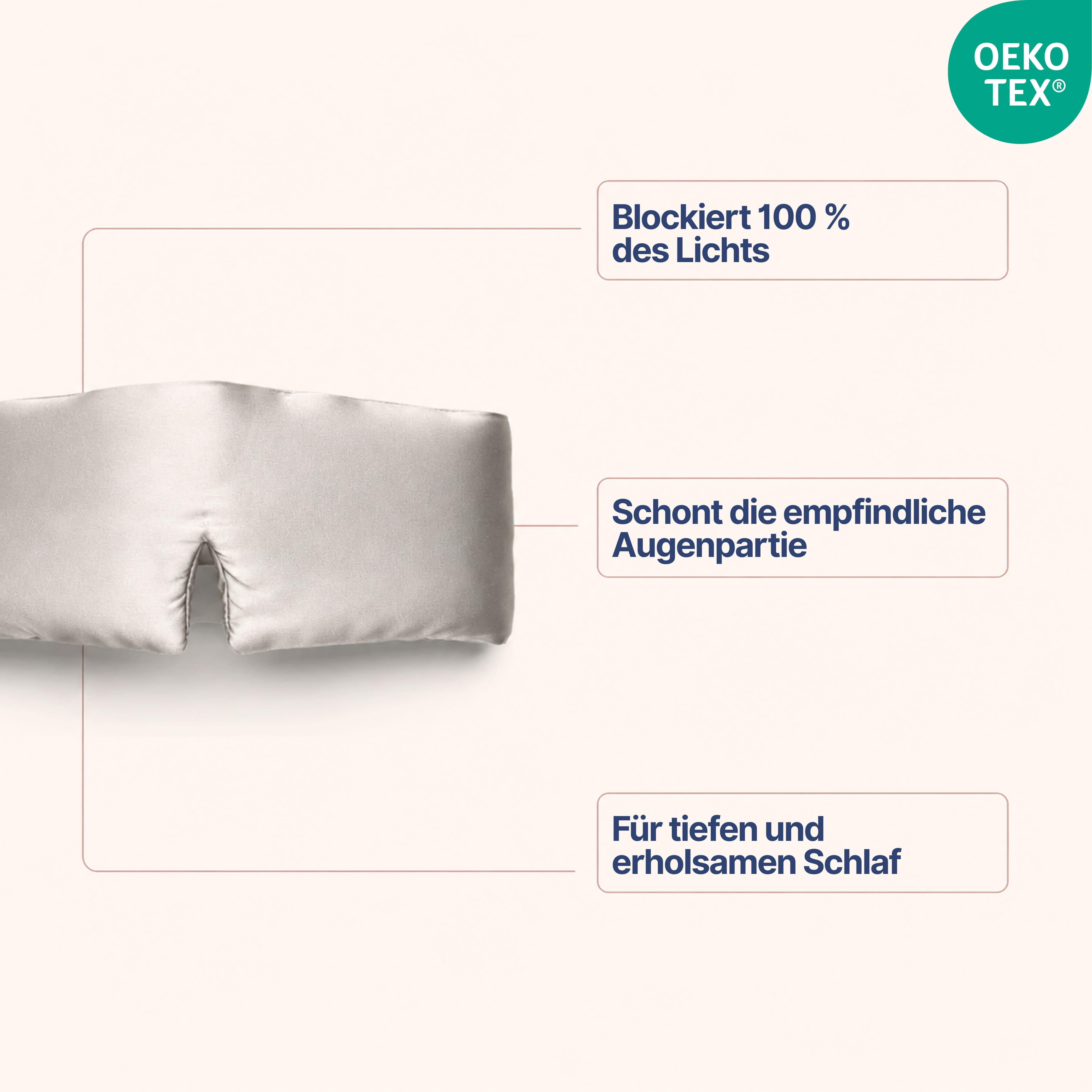 SLEEP RITUAL Seidenschlafmaske – 100 % Maulbeerseide für erholsame Nächte