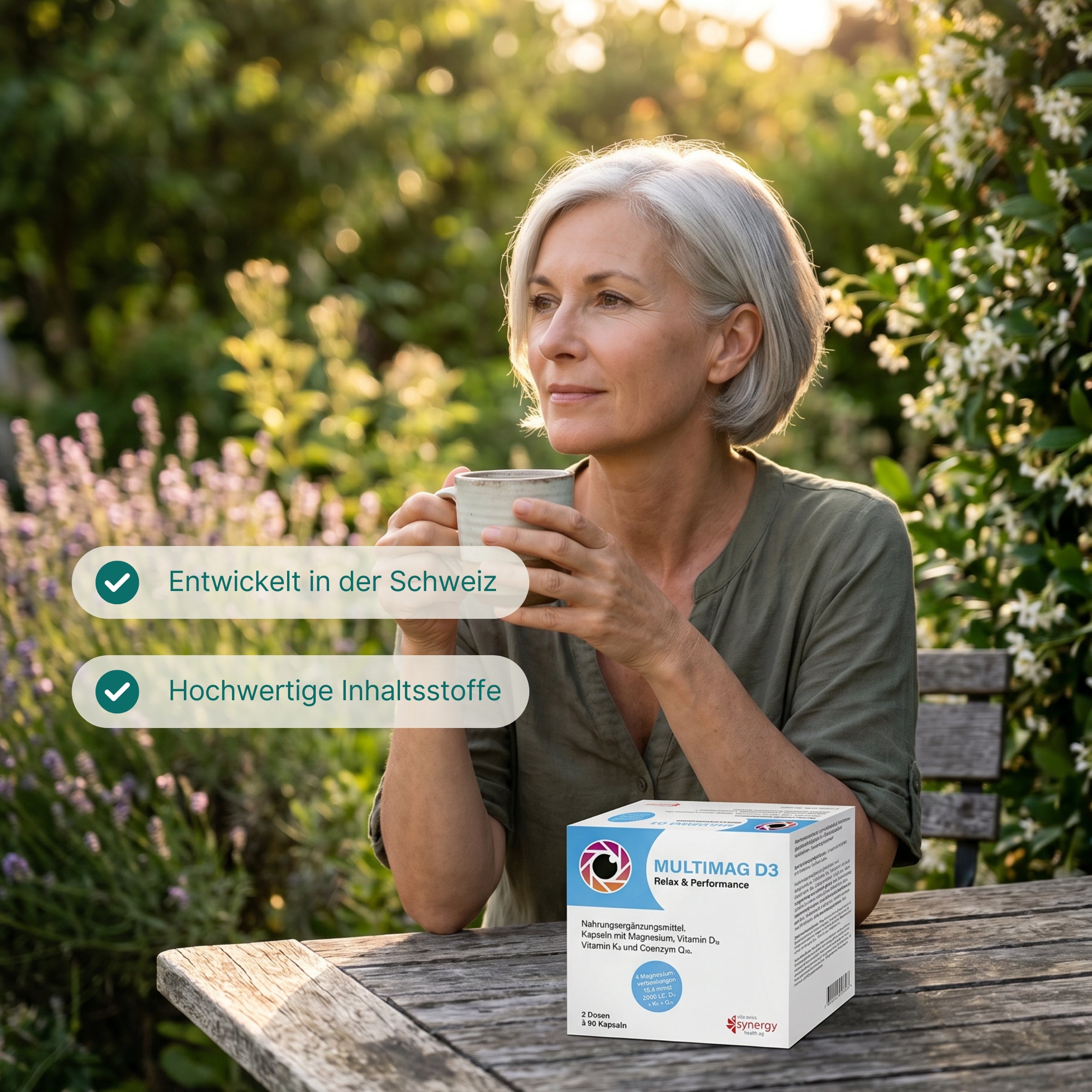 Multimag D3 (90 Kapsen) – Magnesium & Vitamin D3 für starke Nerven, Regeneration & erholsame Nächte