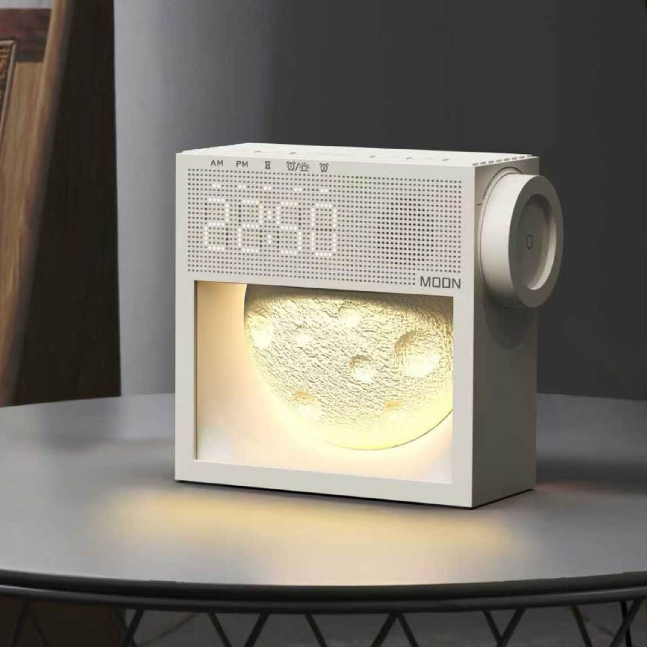 Moonlight X2 – Lampe lune avec réveil et lumière d’aube